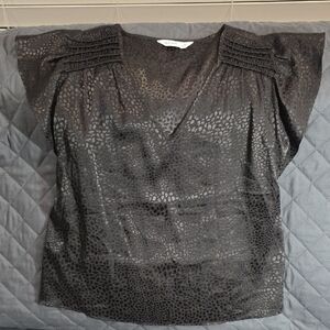 Nine West Black Cheetah print Blouse